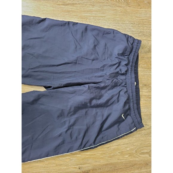 Nike Athletic Dept. Women's L Navy White Trim Track Pant Capri Elastic Waist - Picture 3 of 8